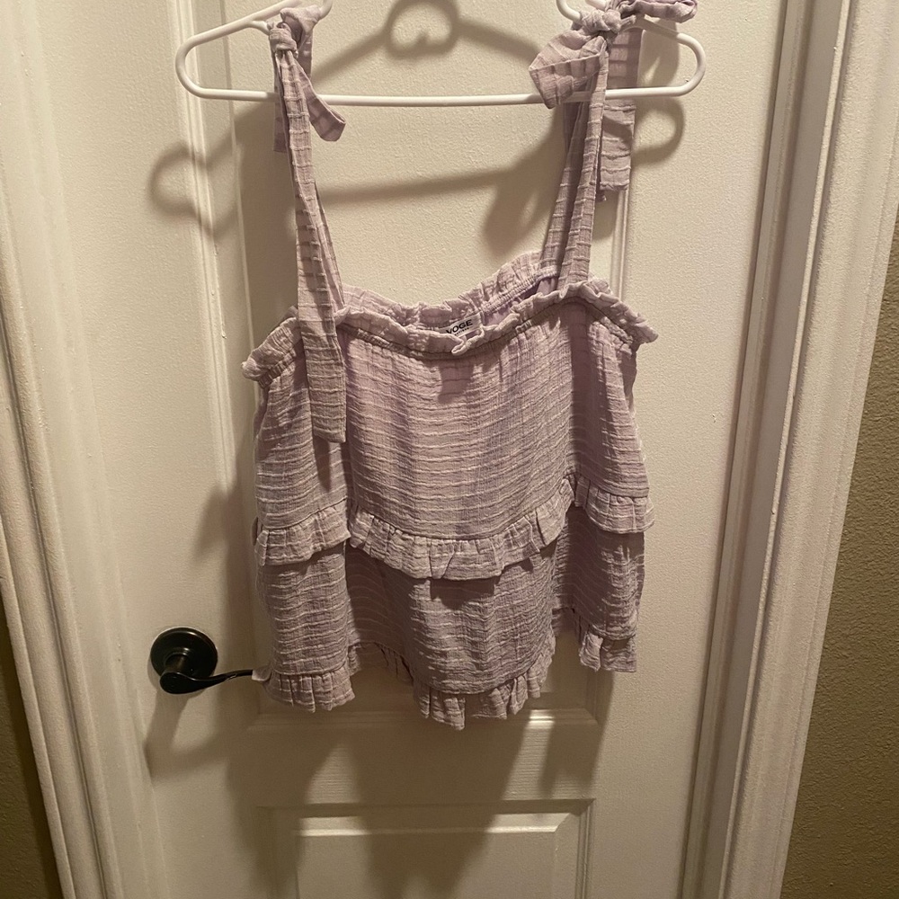 Voge purple camisole top. NWT. Size L.